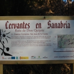 Señal. Camino Cervantes, San Juan de la Cuesta